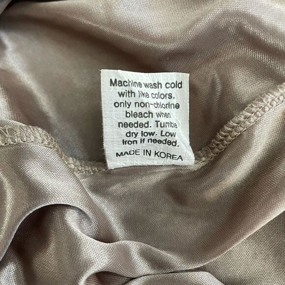 Melody Champagne Lace Hem Slip, size Large - Picture 10 of 12